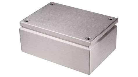 RS PRO Unpainted Stainless Steel Terminal Box, 